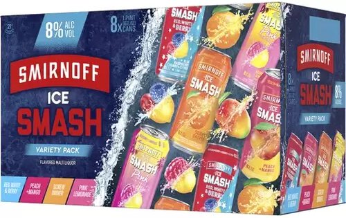 Smirnoff Ice Smash Variety 16oz 8pack