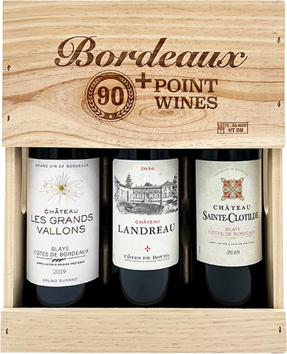 BORDEAUX 90+ POINTS GIFT 3 PACK