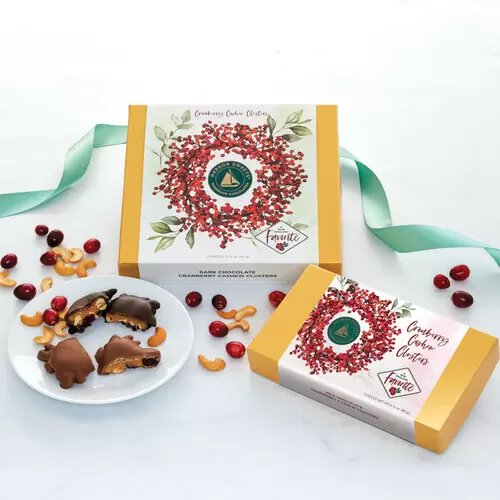 Harbor Sweets Dark Cran Cashew Clusters 10pc