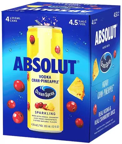 Absolut Ocean Spray Pineapple