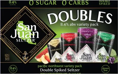 San Juan Seltzer Doubles Variety 12pk 12oz Can