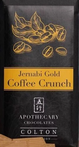 Apothecary Chocolates Jernabi Gold Coffee Crunch Bar