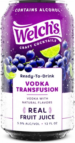Welchs Vodka Transfusion Grape Rtd Single