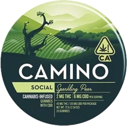 Camino Sparkling Pear Gummies 2mg THC