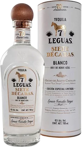 Siete Leguas Siete Decadas Special Limited Edition Silver Tequila