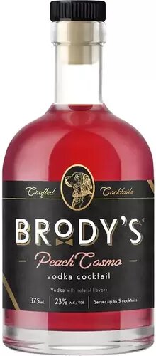 Brody's Peach Cosmo Vodka Coctails
