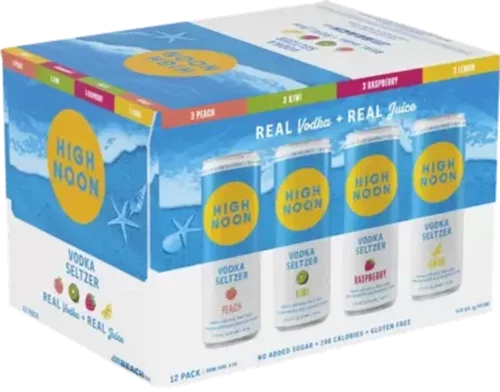 High Noon Vodka & Soda Beach Variety 12 Pack