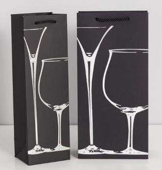 Wine Gallery Glass 2 Bottle Gift Bag