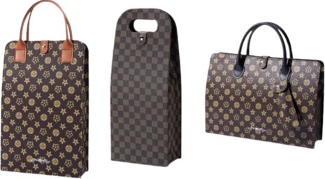 Wine Gallery Leather 2 Bottle Bag
