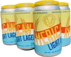 EVO AMERICAN LIGHT LAGER 6/12 OZ CAN