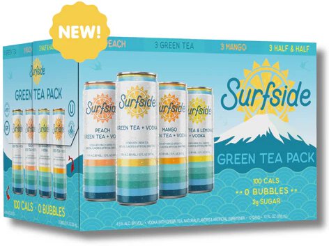 Surfside Green Tea Variety 12pk Can
