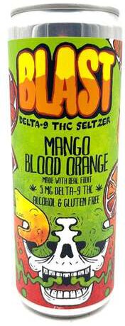 Brewing Projekt  Mango Blood Orange Delta 9 THC Seltzer