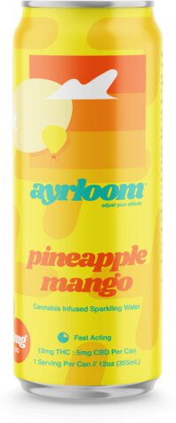 Ayrloom Pineapple Mango Seltzer 3mg Thc 3mg Cbd