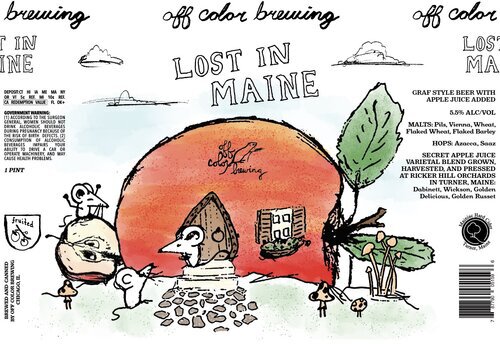 Off Color Lost In Maine Ale with Apple Juice