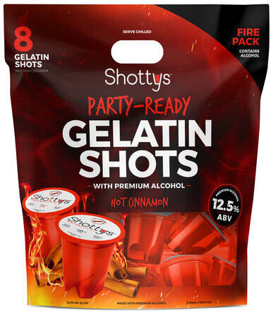 Shottys Gelatin Shots Hot Cinnamon
