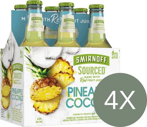 Smirnoff Sourced Pineapple Coconut