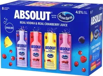 Absolut Cocktails Ocean Spray Mix Pack