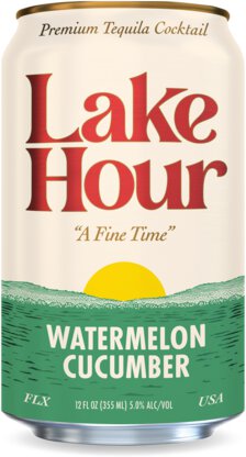 Lake Hour Watermelon Cucumber Agave Cocktail