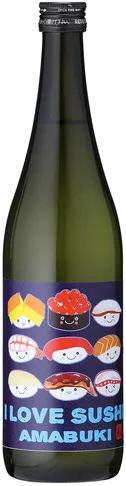 Amabuki I Love Sushi Dry Junmai Nama Sake Japan