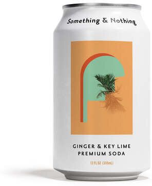 Something & Nothing Ginger And Key Lime Soda Cans