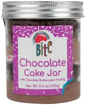 Bite Chocolate Cake In A Jar