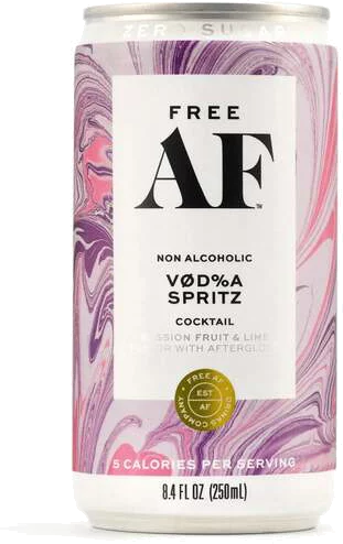 Free Af Non Alc Passion Fruit Lime Spritz