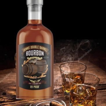 DUNN'S DOUBLE BARREL BOURBON WHISKEY 
