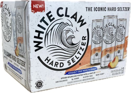 WHITE CLAW PEACH 12CN