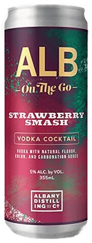 Albany Distilling Co. ALB On The Go Strawberry Smash Vodka & Soda