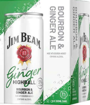 Jim Beam Beam & Ginger 4pk