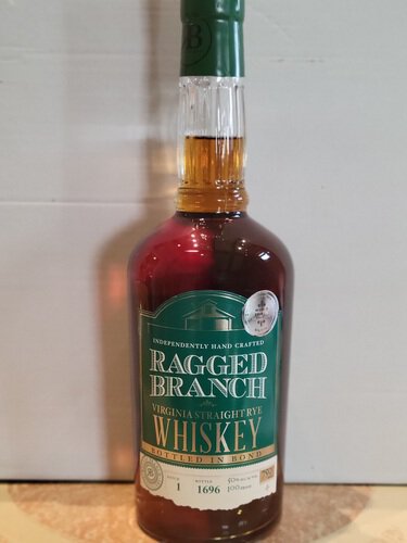 Ragged Branch Virginia Straight Rye Whiskey