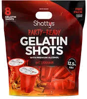 Shottys Gelatin Shots Hot Cinnamon 8x50 Ml Shots