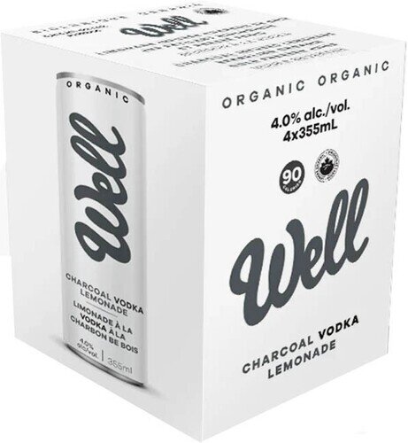 Well Organic Charcoal Vodka Lemonade