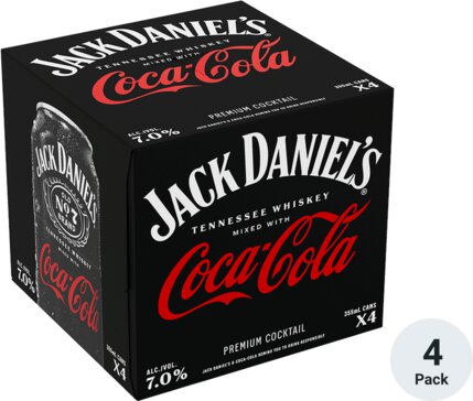 Jack Daniels & Coca-Cola Canned Cocktail