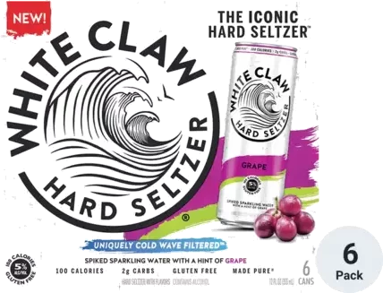 White Claw Hard Seltzer Grape
