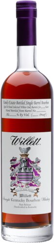 Willett Distillery 11 Year Cask Strength Family Estate Single Barrel Straight Rye Whiskey ( Green Top ) 750ml