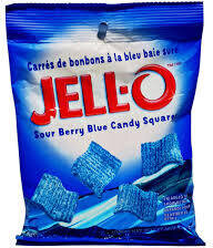 Jell-O Squares Sour Blue Bag