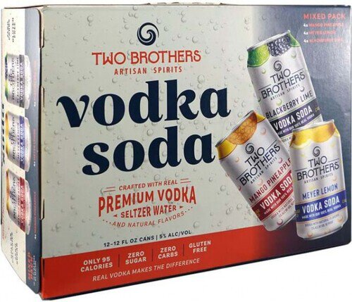 Two Brothers Vodka Soda Variety Pack