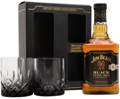 JIM BEAM BLACK GIFT SET