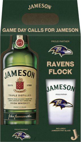 JAMESON IRISH RAVENS FLOCK GIFT SET