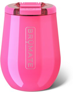 Brumate Wine Glass Neon Pink