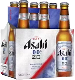 Asahi (Japan) 0.0% Super Dry Non-Alcoholic 11.2oz 6pk Bottle