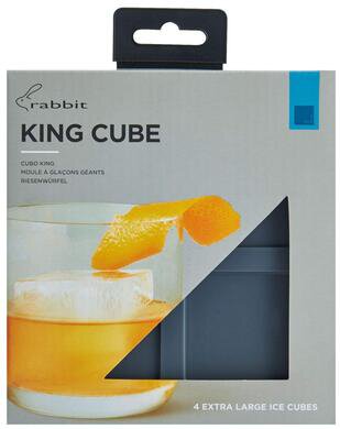 Rabbit King Cube ice mold 4 cubes