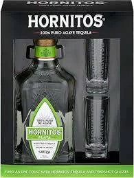 SAUZA HORNITOS  PLATA W/ ROCK GLASSES