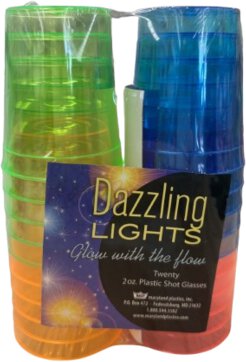 Dazzling Lights Plastic Neon Shot Glasses