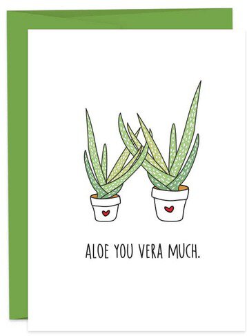 Humdrum Cards - Aloe You Vera Much
