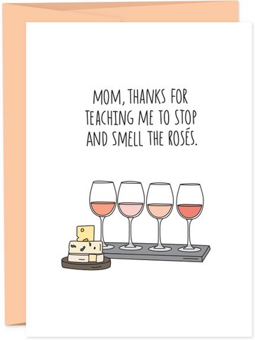 Humdrum Cards - Mom Smell The Roses