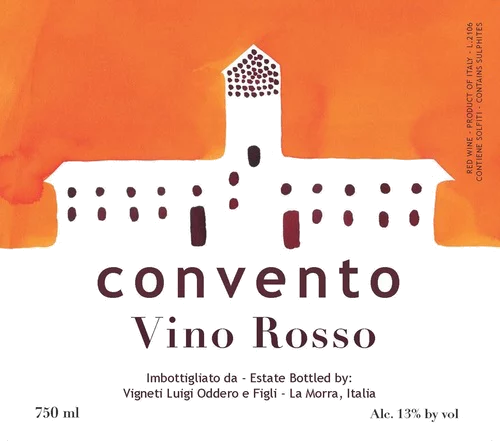 Vino Rosso Convento Luigi Oddero Piedmont Italy