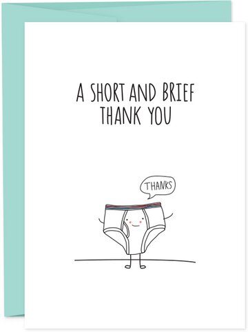 Humdrum Cards - Short Brief Thank You