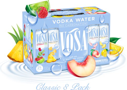 Vosa Vodka Water Variety